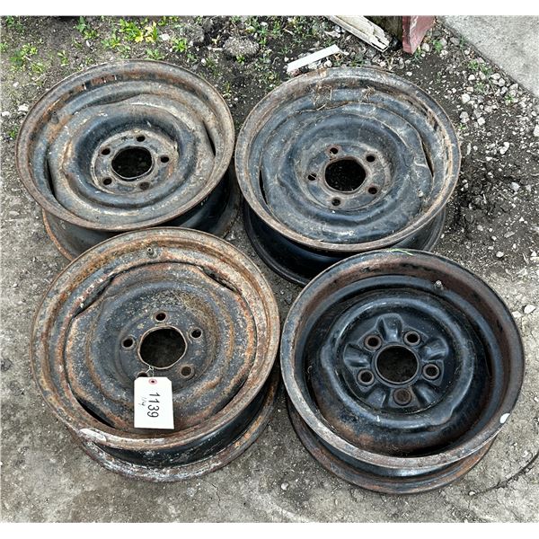 3 - 15” rims / 1 - 14” rim