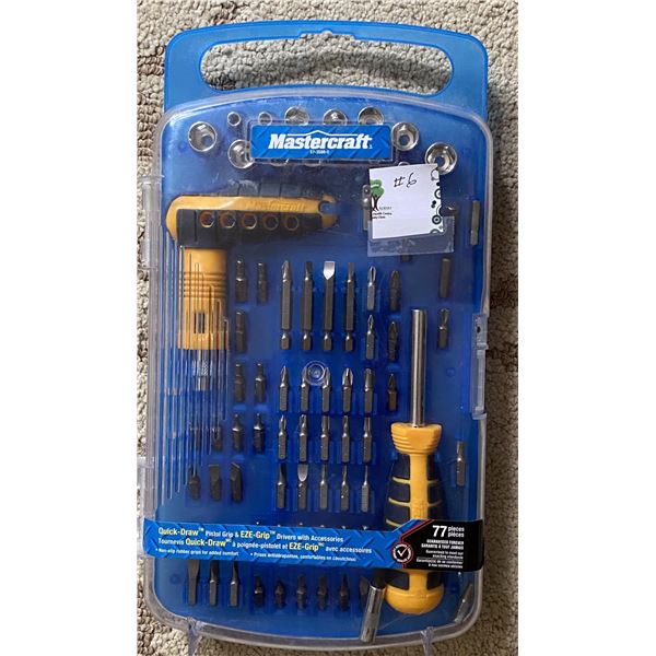 Mastercraft, Driver set Quick Draw, 77 piece set