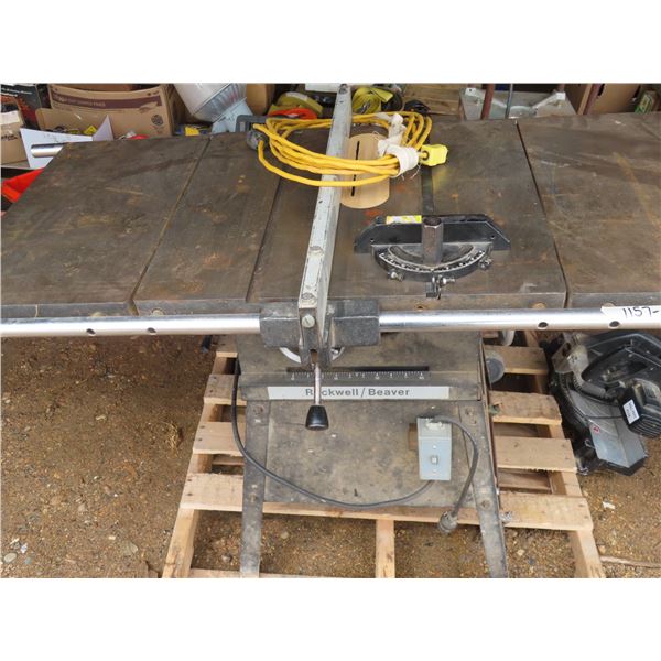 Rockwell beaver table saw ( motor may need replacing )