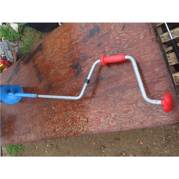 hand powered ice auger