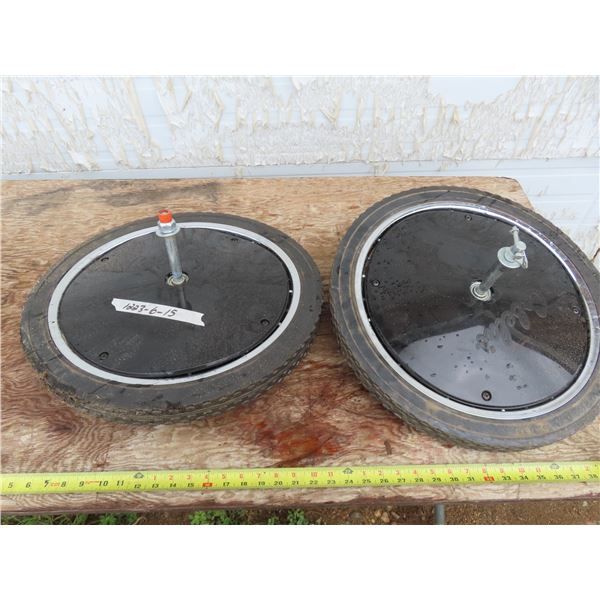 two Cabela's 20x1.75 wheels