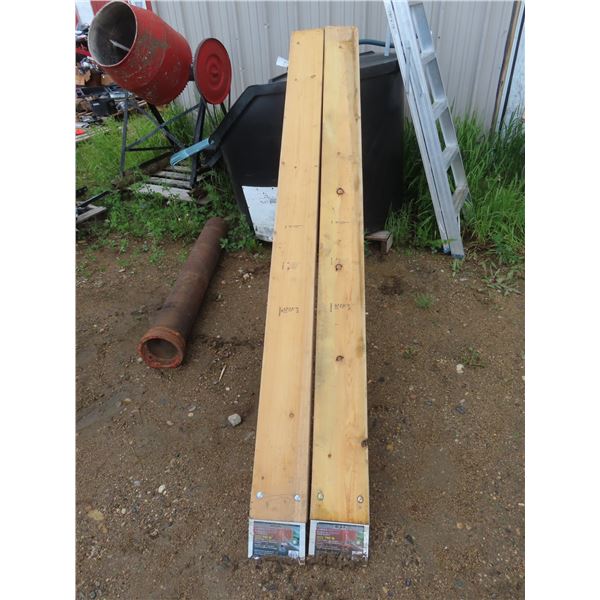 pair of 750 lb trailer ramps