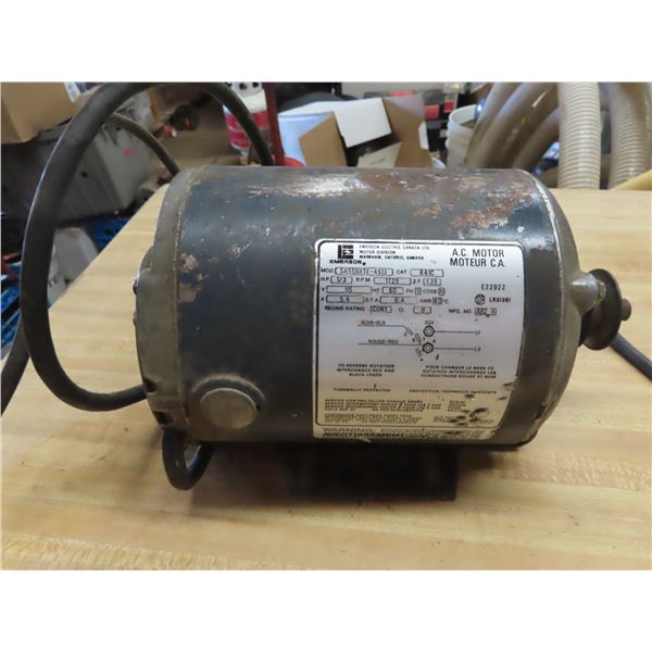 Emerson ac motor 1/3 hp