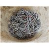 Image 3 : pail of nails 1.5" and chain in pail