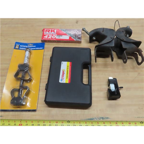 spring compressor , clutch alignment tol . Chain , hinges Schmalz