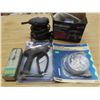 Image 1 : orbital sander , hose , spray gun