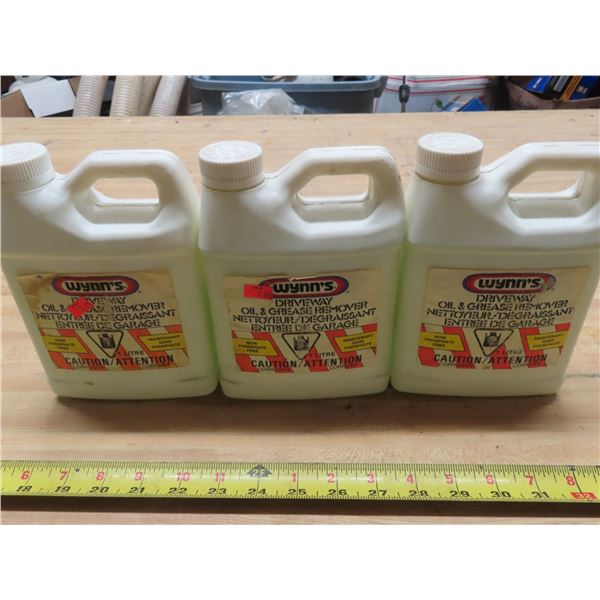 lot of driveway oil and grease remover