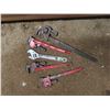 Image 2 : large lot of pipe wrenches