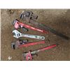 Image 3 : large lot of pipe wrenches