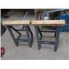 Image 1 : pair of sawhorses