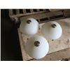 Image 1 : set of 3 light fixtures - 14"W