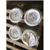 Image 3 : set of 4 dome light fixtures - 12"W