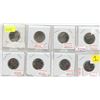 Image 1 : Lot of 8 2012 and 2013 canadian quarters 4- coloured and 4- non- coloured