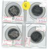Image 1 : Lot of 4 , 2017 canadian 50 cent coins