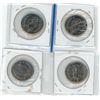 Image 2 : Lot of 4 (2008, 09, 11,2012) canadian 50 cent coins