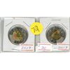 Image 1 : Lot of 2, 2019 D-day toonies- coloured/non/coloured