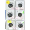 Image 1 : Lot of 6, 2017 hope for a green future 25c coins