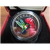 Image 2 : 2007 ruby-throated humming bird canadian 25 cent coin  with certificate of authenticity