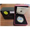 Image 1 : 2010 blue jay canadian 25 cetn coloured coin  with certificate of authenticity