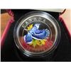 Image 2 : 2010 blue jay canadian 25 cetn coloured coin  with certificate of authenticity
