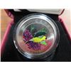 Image 2 : 2010 -goldfinch canadian 25 cent coloured coin  with certificate of authenticity