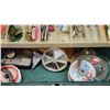 Image 3 : Green metal tackle box, c/w accessories