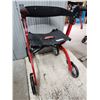 Image 2 : "Drive - Nitro" assisted red walker, excellent condition, turns freely (small scuff on back rest) - 