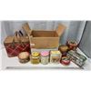 Image 1 : Box of assorted vintage tins - m&m's, etc.