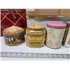 Image 2 : Box of assorted vintage tins - m&m's, etc.