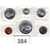 Image 2 : 1966 Uncirculated Six Coin Set Silver Dollar, Fifty Cent Piece, Quarter, Dime, Nickel, Penny