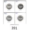 Image 1 : Four 1967 Quarters Individually Carded (Bobcat)