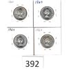 Image 2 : Four 1960 Quarters Individually Carded