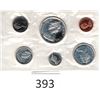 Image 2 : 1966 Uncirculated Six Coins Silver Dollar, Fifty Cent Piece, Quarter, Dime, Nickel, Penny
