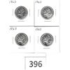 Image 1 : Four 1963 Quarters Individually Carded