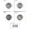 Image 1 : Four 1965 Quarters Individually Carded