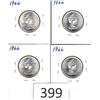 Image 2 : Four 1966 Quarters Individually Carded