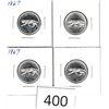 Image 1 : Four 1967 Quarters Individually Carded (Bobcat)