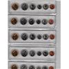Image 2 : Five 1996 Uncirculated Six Coin Sets Loonie, Fifty Cent Piece, Quarter, Dime, Nickel, Penny