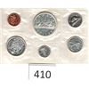 Image 1 : 1966 Uncirculated Six Coins Silver Dollar, Fifty Cent Piece, Quarter, Dime, Nickel, Penny