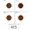 Image 1 : Four 1943 Pennies Individually Carded