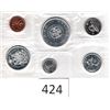 Image 1 : 1964 Uncirculated Six Coins Silver Dollar, Fifty Cent Piece, Quarter, Dime, Nickel, Penny