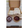 Image 1 : Set of four onion soup bowls c/w lids in original box.