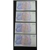 Image 1 : Lot of 4 bank of england 20 pound bills
