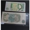 Image 1 : Lot of 2 bank of england 1 pound bills