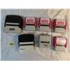 Image 1 : 7 office ink stamps