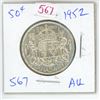 Image 1 : CDN 1952 50 cent