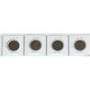 Image 2 : Set of 4 CDN 1 cent large pennies