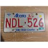 Image 1 : 1995 license plate (NDL-526) -alberta