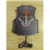 Image 1 : King of the road motorcycle wall clock with pendulum -new
