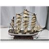 Image 7 : Large model wooden sailing ship, front mast needs repair